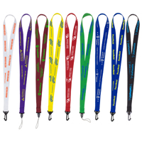 3/4" Import Air Ship Supersoft Polyester Silkscreen Lanyard